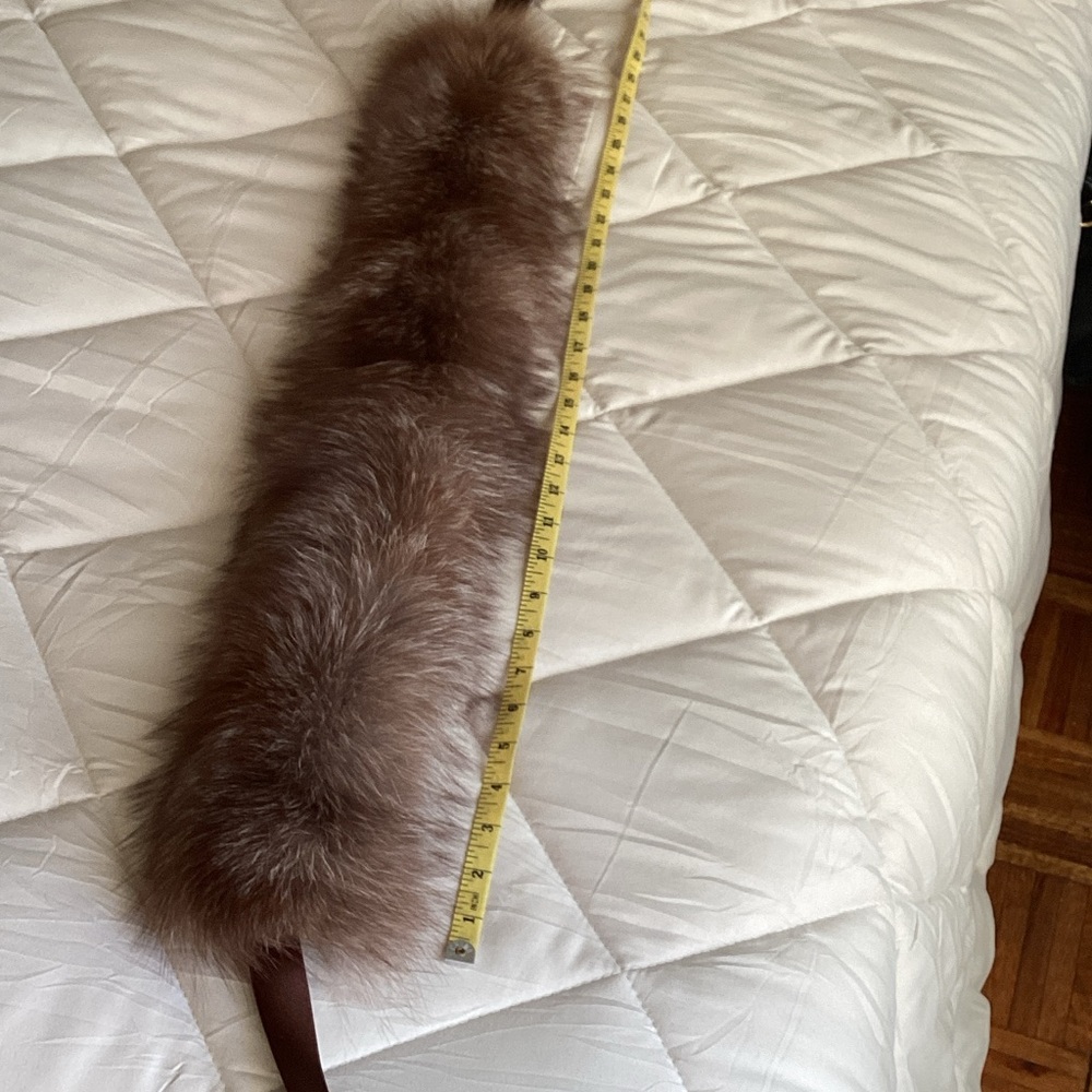Brown real Fur Scarf